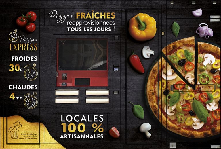 façade Golden distributeur pizza - severine philippe - DA & graphistes
