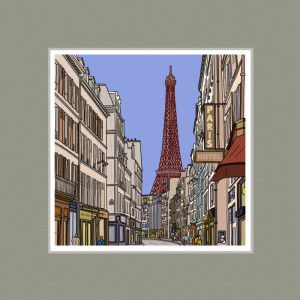 Rue de l'Université - Tour Eiffel - antoine meurant - Produit créatif