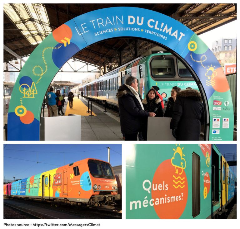 Habillage graphique Train du Climat 2017 - atelier jamjam - DA & graphistes
