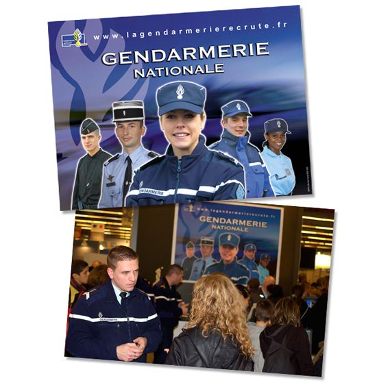 Affiche Gendarmerie - jean-rené ngov - DA & graphistes