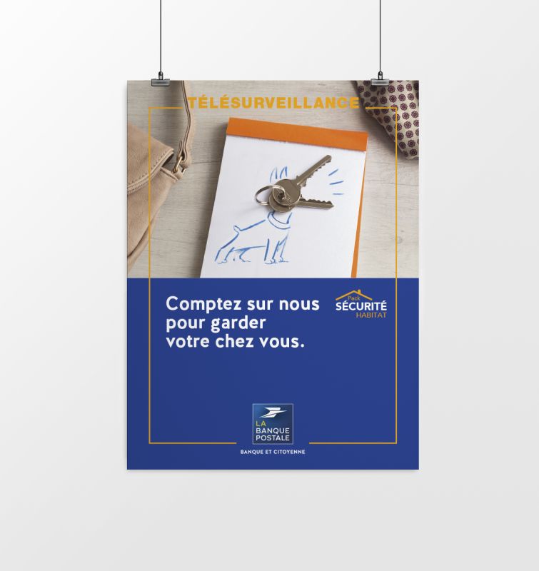 Affiche bureau de poste / LA BANQUE POSTALE - laurence pannier - DA & graphistes