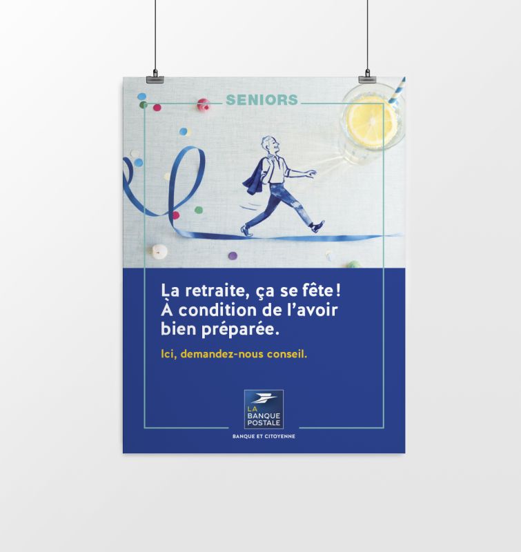 Affiche bureau de poste / LA BANQUE POSTALE - laurence pannier - DA & graphistes