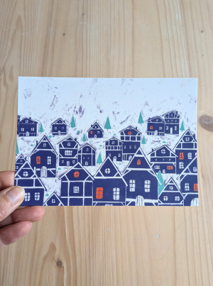 La ville carte postale - mélanie grandgirard - Produit créatif
