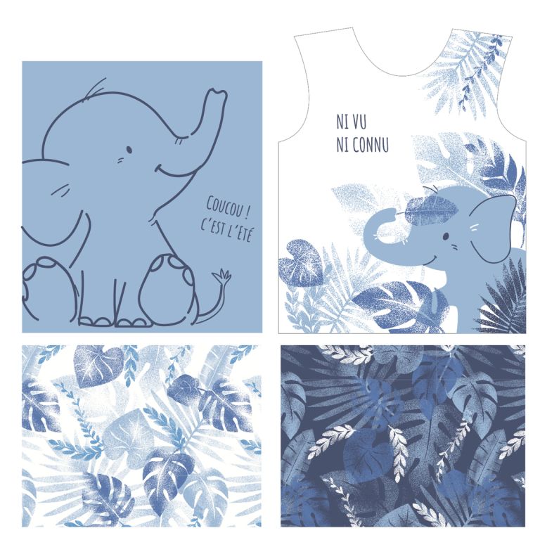 Motifs layette pour Volcan Design Paris - nadège jacques - DA & graphistes