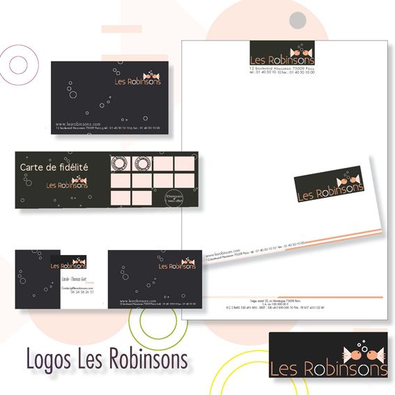 Logo Les Robinsons - gertrude hien - DA & graphistes